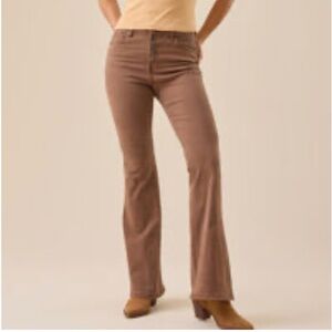 Altar'd State Reagan Brown High Rise Flare Pants